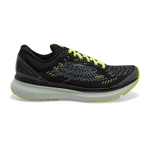 Brooks Glycerin 19 Road Running Shoes - Womens, Black/Yellow/Grey | IE-UFO360287